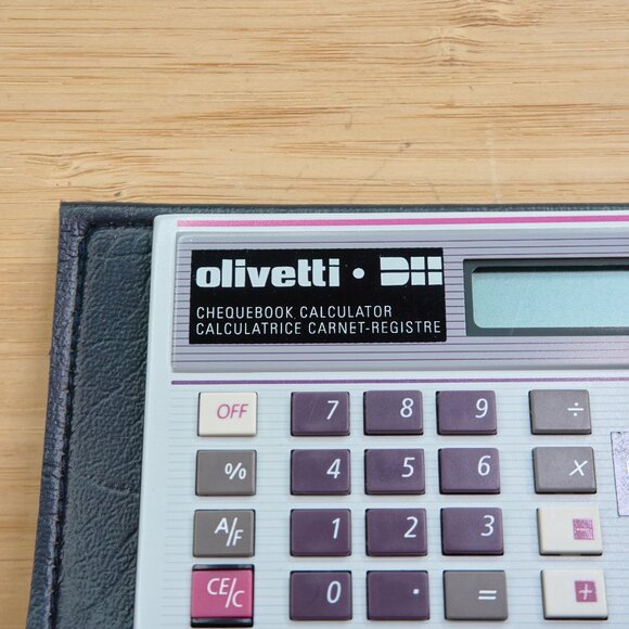 Vintage Olivetti DII Solar Calculator / 3 Memory Functions / 1988  / Thailand - Picture 4 of 6
